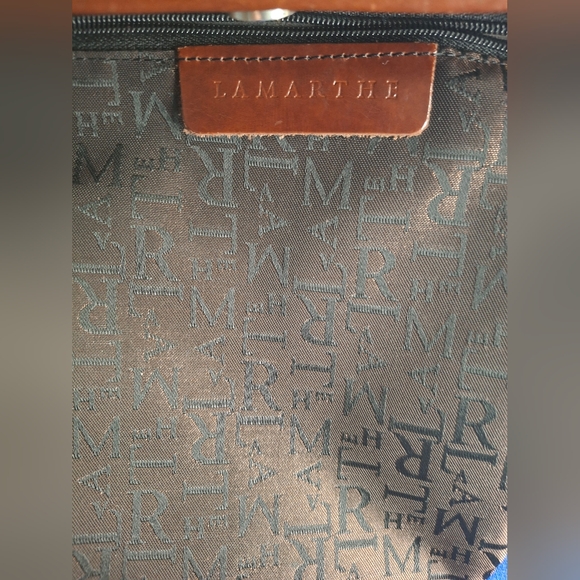 Lamarthe Italian Leather Tote Bag Great Condition - Picture 7 of 8